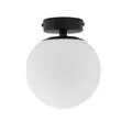 Lucande Deckenlampe Bidolo (spritzwassergeschützt in Schwarz aus Glas (1 flammig, E14) - Bad Deckenleuchte Lampe Badezimmerleuchte