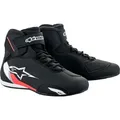 Alpinestars Sektor, Schuhe - Schwarz/Weiß/Neon-Rot - 11