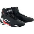 Alpinestars Alpinestars Sektor Motorradschuhe schwarz / weiß / fluo-rot Motorradstiefel (Packung, Antistatische und Öl- und Benzinfeste Sohle) schwarz 45 EU