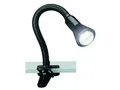 TRIO Schlauch-Klemmlampe, E14, Höhe 45cm, flexibel, schwarz