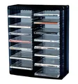 ProfiOffice CD Regal Ständer Musik Turm Media-Rack MR-52S, Aufbewahrung von 52 CDs mit Hüllen, erweiterbar, kombinierbar, hinstellen, aufhängbar für Büro oder Kinderzimmer (07013)