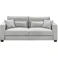 ED Lifestyle Melvin Lux 3DL Schlafsofa Holzwerkstoff/Nosag- und Bonellfederung - Braun