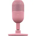 Razer Seiren V3 Mini - Ultrakompaktes USB-Mikrofon (14mm Supernieren Kondensatormikrofon, Tap-to-Mute-Sensor mit LED-Anzeige, integrierter Stoßdämpfer, Plug-and-Play Design) Quartz