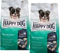 (€ 4,02 /kg) Happy Dog Medium Adult Trockenfutter Hund mittelgroß 2 x 12 kg