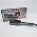 Remington Glättbürste Keratin Protect Ionen 2in1: Glätteisen & Haarbürste (Kerat