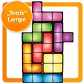 Interaktive Tetris Lampe LED Puzzle Leuchte für Gamer & Retro Fans – Mehrfarbiges Nachtlicht, individuell kombinierbar, 7 Blöcke 30x20cm
