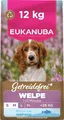 Eukanuba Welpenfutter getreidefrei mit Fisch für kleine und mittelgroße Rassen, Premium Trockenfutter ohne Getreide für Junior Hunde, 12 kg