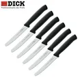 6 x F. DICK Tomatenmesser Messer Küchenmesser Brötchenmesser Kochmesser schwarz