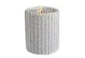 MARELIDA Zimmerbrunnen Brunnen beleuchtet Innen Tischbrunnen Rattan Korb 20cm weiß