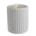 Brunnen Zimmerbrunnen beleuchtet Innen Tischbrunnen Rattan Korb 20cm weiß