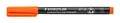 STAEDTLER permanent Marker Lumocolor, orange, Superfein, ca. 0,4 mm, wisch- und wasserfest, Made in Germany, lange Lebensdauer, 10 orange Universalstifte im Kartonetui, 313-4