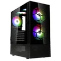 Kolink Observatory MX Glass ARGB Midi Tower Case - Black Midi-Tower PC-Gehäuse, Gaming-Gehäuse Schwarz