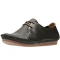 Clarks Janey Mae, Damen Derby Schnürhalbschuhe, Schwarz (Black Leather), 37.5 EU