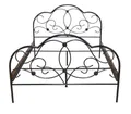 Metallbett Einzelbett Tagesbett Bettgestell Bett schwarz pulverbeschichte 90x200