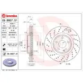 BREMBO 2x Bremsscheibe vorne Ø320mm belüftet für Mercedes B-Klasse W246