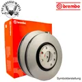BREMBO Bremsscheibe Bremsscheiben GELOCHT Vorn MERCEDES 09.B807.51 NEU