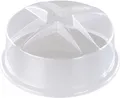 Xavax S-Capo. Produkttyp: Lebensmittelabdeckung, Produktfarbe: Transparent, Material: PU-Kunststoff. Höhe: 103 mm, Durchmesser: 22 cm. Menge pro Packung: 1 Stück(e) (00111534)