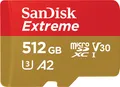 SanDisk microSDXC 512GB Extreme A2 C10 V30 UHS-I U3