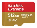 SanDisk microSDXC Extreme 512 GB (R190 MB/s) + Adapter + 1 Jahr RescuePRO Deluxe