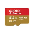 Sandisk W127026368 SDSQXAV-512G-GN6MA Extreme 512 GB MicroSDHC  UHS-I Class ~E~