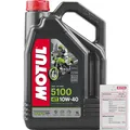 4 L MOTUL 5100 4T 10W-40 Motoröl Takt Motorrad Öl ESTER API SP JASO MA2