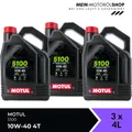 Motul 5100 10W-40 4T JASO MA-2 API SP Motorrad Motoröl 3x4 Liter = 12 Liter