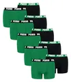 PUMA 10 er Pack Boxer Boxershorts Men Herren Unterhose Pant Unterwäsche, Farbe:035 - Amazon Green, Bekleidungsgröße:L