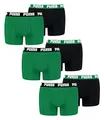 PUMA 6 er Pack Boxer Boxershorts Men Herren Unterhose Pant Unterwäsche, Farbe:035 - Amazon Green, Bekleidungsgröße:L