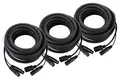 3er Set Pronomic Stage IECD-10 DMX Hybridkabel C/DMX (Kombi-Kabel für Stromversorgung und DMX-Signal, Länge: 10 m) Schwarz