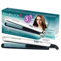 Remington Glätteisen Shine Therapy (hochwertige Keramikbeschichtung angereichert mit Mikrowirkstoffe für mehr Glanz -marokkanisches Arganöl & Vitamin E) LCD-Display, 150-230°C, Haarglätter S8500