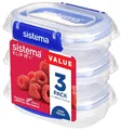 Sistema Frischhaltedose KLIP IT PLUS 180 ml blau 3er Set