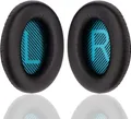 YOCOWOCO Ersatz Ohrpolster für Bose QC25 schwarze + blaue Matten