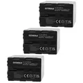 EXTENSILO 3x Akku kompatibel mit Sony MVC-CD400, MVC-CD500, MVC-CD250, MVC-CD300, MVC-CD350 Kamera (4800 mAh, 7,2 V, Li-Ion)