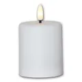 Star Trading 060-20 LED-Kerze "Paula" mit Licht-Sensor, flackernd, weiß, ca. 6,1x10 cm, ww LED, Batterie, Timer, outdoor, Vierfarb-Karton