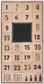 Rico Design Paper Poetry Stempelset Adventskalenderzahlen 30teilig, Rechteck, Schwarz, Braun
