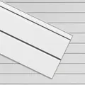 VILO Verkleidungspaneel Canadian Siding SV-05 Rundprofil 2-Brett 3,0m St. 0,75qm weiss, BxL: 28,5x300 cm, 0,85 qm, (Stückweise 1 Paneel, 0,85 qm) 2-lagig, solide Beständigkeit, pflegeleicht, abwaschbar, Leichtgewicht weiß