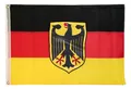 PHENO FLAGS Flagge Deutschland Flagge mit Adler 90 X 150 cm Deutsche Fahne (Hissflagge für Fahnenmast), Inkl. 2 Messing Ösen