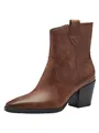 MARCO TOZZI Damen Stiefeletten mit Absatz Spitz Cowboy, Braun (Cognac), 37 EU