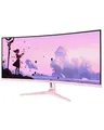 Arozzi Curved Gaming Monitor Nova 34" VA 165Hz - Ultrawide QHD 1440p Bildschirm mit Adaptive Sync, HDR10 & flimmerfreiem Display - 90 % sRGB - PC & Konsole - Rosa