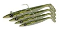 Savage Gear Sandeel V2 - Super realistische Sandaal-Imitation mit lebhafter Kicking Action, Darting Jig Head, ideal für Raubfische im Salzwasser, Hecht, Barsch & Zander Pink Pearl Silver 15,5 cm