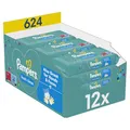 Pampers Fresh Clean Feuchttücher 12 Packungen mit 52 Stück, 624 Feuchttücher, milder Duft, auch für Hände und Gesicht geeignet