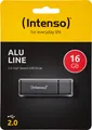 Intenso USB 2.0 Stick 16GB, Alu Line, anthrazit (R) 28MB/s, (W) 6.5MB/s, Retail-