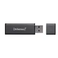 Intenso Alu Line Typ-A 16GB USB-Stick Anthrazit Mit Schutzkappe, bis zu 28 MB/s,