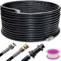 15m Rohrreinigungsschlauch Set für Kärcher K2, K3, K4, K5, K6, K7 inkl. 2 Düsen und Adapter Abflussreiniger Schlauch Hochdruckreiniger 180 bar