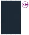 vidaXL Dachpaneel 36 pcs Anthrazit 80 x 45 cm Verzinkter Stahl
