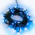 Lichterkette 7,9 m 80 LED blau Outdoor Timer Außen Deko Beleuchtung Transformator