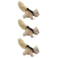 Outward Hound Squeakin' Squirrels - Plüsch-Eichhörnchen - Hundespielzeug - Ersatztiere - 3er-Pack