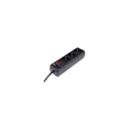 Hama Steckdosenleiste 3-fach mit Schalter, 1,4 m, Schwarz (00030392) Steckdosenleiste