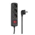 Hama 3-Fach Steckdosenleiste mit Energiespar-Schalter 45° gedreht 140cm Kabel