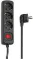 Hama Steckdosenleiste 3-fach Save Energy-Schalter 45° GS geprüft 1,4m schwarz